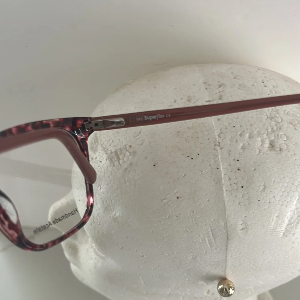 FYSH Women's Burgundy Tortoiseshell Eyeglass Frames with case